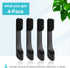 4-Count Black Electric Toothbrush Replacement Heads, Compatible with Quip, Adult Refill Brush Heads