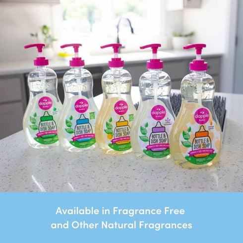 Dapple Baby Bottle and Dish Soap, Lavender, 16.9 Fl Oz (Pack of 3), Plant-Based Hypoallergenic