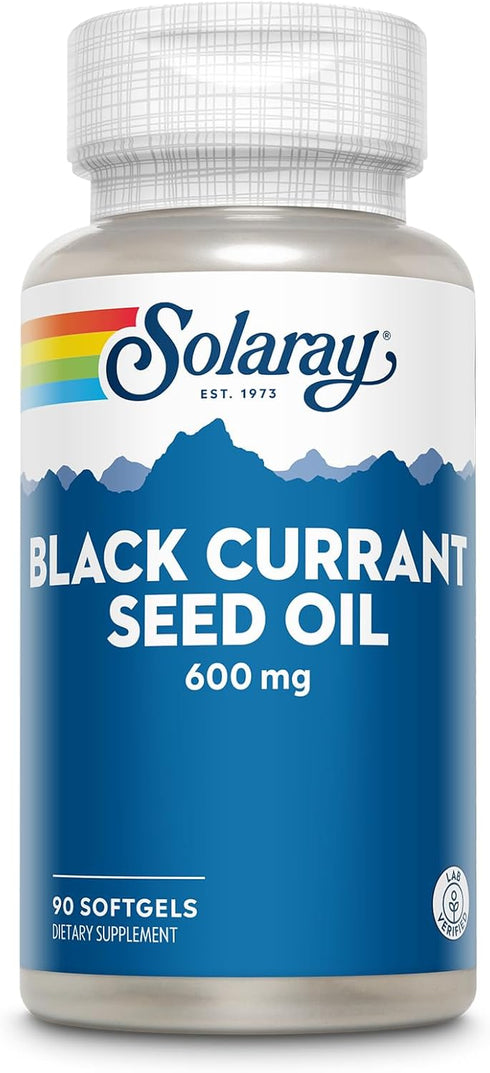 Black Currant Seed Oil 600 mg, SOLARAY, Skin Health Support, 90 Serv, 90 Softgels