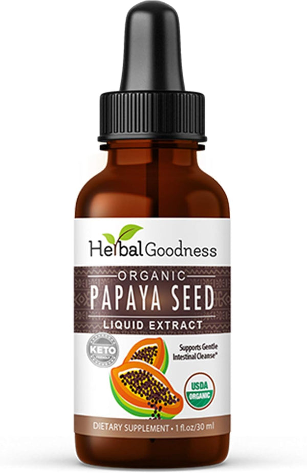 Papaya Seeds, 1oz Organic Superfood for Digestive Enzymes, Non-GMO, Raw
