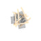 20 Pieces Wig Combs, 7-teeth Wig Clips for Securing Wig Caps (Beige, 20 Pcs)