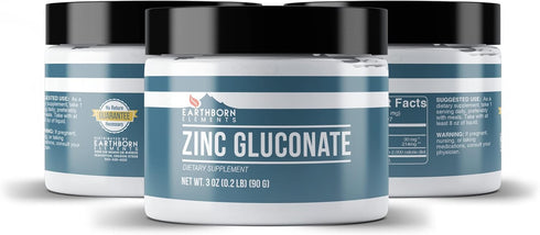 Earthborn Elements Zinc Gluconate 3 oz | Always Pure, No Fillers or Additives