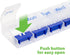 HealthA2Z 7 Pill Box | Easy to Open | Pill Case Days | Medicine Organizer for OTC Medicine & Supplement