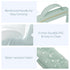PACKISM TSA Approved Toiletry Bag, Clear Makeup Bags with Handle, Laurel Green, Quart-sized Travel Essentials