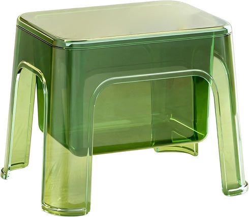 Generic Bath Stool - Modern Acrylic Style Small Furniture, Thickened PET Materials Support; minimalists Corner Storage
