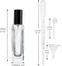 YU FENG 6 Pack Clear Glass Perfume Sprayer Bottle, 30ml Portable Fine Mist Sprayer, Empty Refillable Travel
