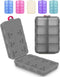 Pill Organizer Travel Medicine Case - Travel Pill Case with Etched Labels,