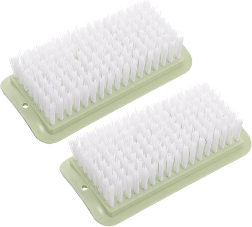Mobestech 2pcs Cleaning Brush Set, Hand Scrub Brush, Deck Scrub Brush, Tile Scrubber, Shoe Brush, Minimalist Household
