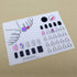 Nail Art Stamping Mat - Silicone Workspace Stamping Plate, Nail Polish Coloring Practice Pad, Translucent color