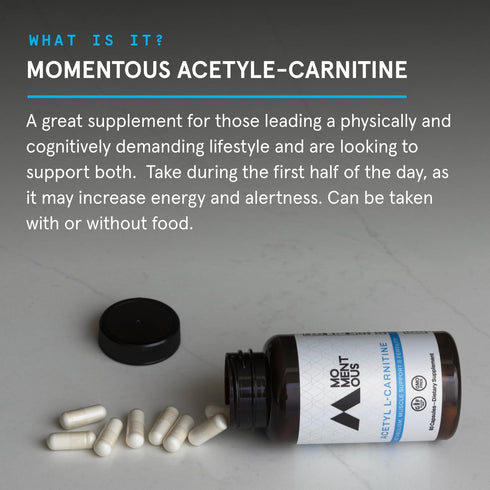 Momentous Acetyl-Carnitine Supplement, 60 servings