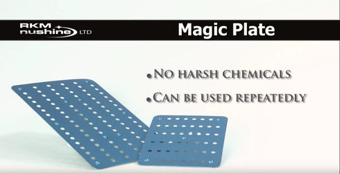 Nushine Magic Cleaning Plate (Small 11.5 x 15.4cm) - Rapidly Cleans Many Items, Reuse Multiple Times