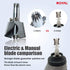 ROYAL Nose Hair Trimmer for Men, Manual, Battery-Free, Waterproof, Painless with 12 Dual-Edged Blades ET-4