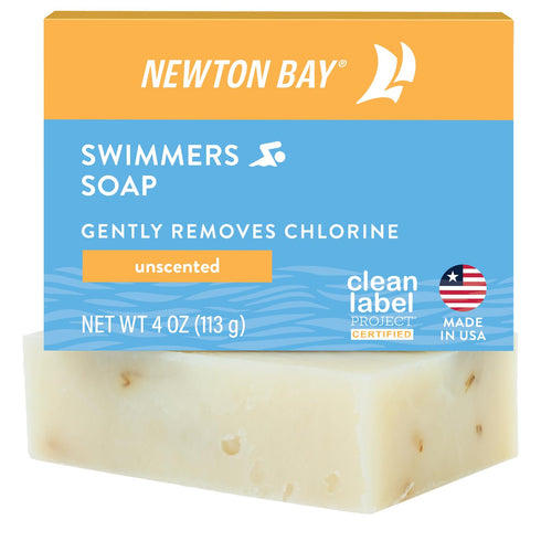 Swimmers Soap – All Natural Body and Face Wash Soap Bar for Chlorine Removal, 4 Ounce