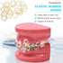 ANNWAH 500 pcs Rubber Bands for Braces, Heavy Rubber Traction Bands 1/8" (100 Pieces/Pack) for Chipmunk