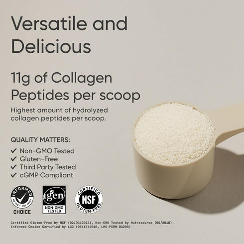 Sports Research Collagen Peptides - Hydrolyzed Type 1 & 3 Protein Supplement for Skin, Nails, Joints