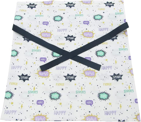 VZWraps You're Awesome Reusable Fabric Gift Bag for Birthday, Graduation, Father's Day (Medium 17 x 18 Inches)
