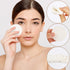 50 Pieces White Round Makeup Sponge, Facial Powder Puff Cosmetic Blender for All Skin Types, Wet and Dry Dual Use