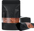 100 Pack Smell Proof Bags, Resealable Mylar Food Storage Bags with Clear Window, Stand Up Self Seal Foil Pouches, Black