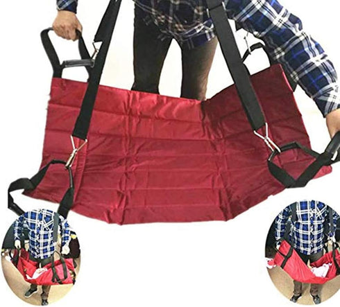 Jeamive Foldable Patient Lift Stair Slide Board,Mobility Aids Equipment Transfer Emergency Evacuation Wheelchair Belt