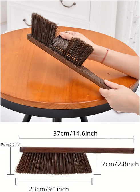 Hand Broom Brush for Dust Cleaning, Soft Couch Brush for Bed, Sofa, Fireplace, Car, and More