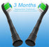 Replacement Toothbrush Heads - 12 Pack Compatible with Philips Sonicare Electric Toothbrush (12 Black)