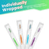30 Pack Bulk Toothbrushes with Covers, Individually Wrapped Disposable Tooth Brush Pack for Adults & Kids, Medium Soft