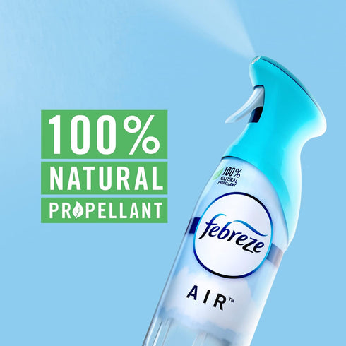 Febreze Air Freshener Spray - Odor Eliminator, Linen & Sky Scent, 8.8 Oz, Pack of 6 for Strong Odor Control