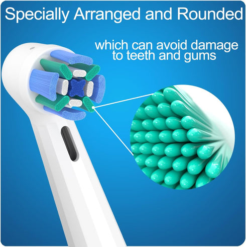 KHBD 8 Pack 2/3/4/5/6/7/8/9/10/7G Replacement Toothbrush Heads Compatible with Oral B iO, Brush Heads for Oral-B iO