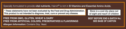 Hair-VIT, 30 Capsules, Once Daily, Vital Nutrients for Strong, Thick, Shiny Hair