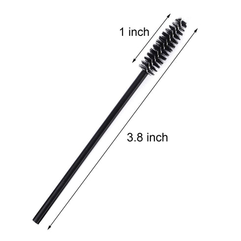 Tbestmax 200 Disposable Mascara Wand Eyebrow Brushes, Spoolies Applicator for Eyelash Extension Makeup Kits