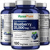 NusaPure Blueberry Concentrate 20,000mg - 180 Veggie Powder Caps, 100% Vegetarian, Non-GMO