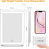 Rechargeable Travel Makeup Mirror, 72 LED Lighted Compact Slim Vanity Mirror with 3 Dimmable Lighting Modes