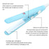 Mini Hair Straightener, Travel Size Flat Iron, Lightweight Portable Ceramic Tourmaline Heating Curler for Hair Styling,