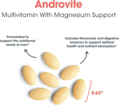 Optimox Androvite for Men, Magnesium Supplement, 500mg, 180 Count