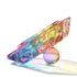 KADS 6Pcs Mini Colorized Glaze Nail Art Dappen Dish, Hexagon Crystal with Cap