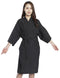 PERFEHAIR Salon Client Gowns, Kimono Style Hair Salon Smocks Capes, 43 Inch Long (Black)