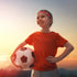 SATINIOR 4 Pieces Non-slip Soccer Headband for Girls, Adjustable Football Hairband, Sport (Red, Purple, White, Green)