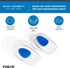 Tuli's Dual Density Polar Bears Gel Heel Cups, Regular - Cushion Insert for Heel Pain Relief