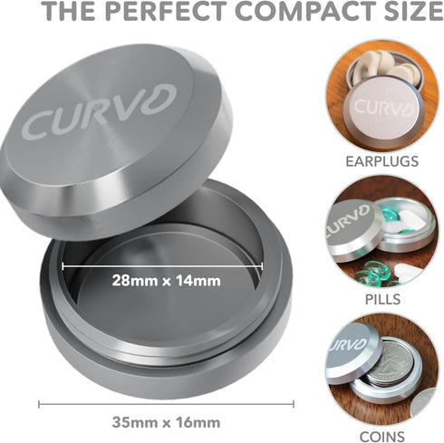 Premium Carrying Case - Durable Travel Keychain Container, Small Waterproof Holder for Earplugs, Pills, Coins