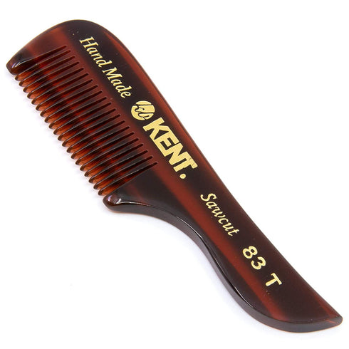 Kent 83T Small Gentleman's Beard and Mustache Pocket Comb - Fine Toothed Travel Size for Grooming