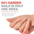 Probelle Nail Strengthener and Growth, Natural Nail Strengthening Clear Polish, Repair Treatment for Damaged and Thin