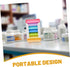 Holibanna Portable Weekly Medicine Organizer Case with Lid Lightweight Pill Box Container for Travel and Daily Use