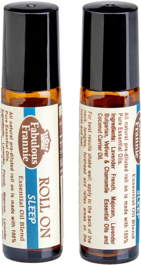 Fabulous Frannie Sleep Essential Oil Blend Roll-On 10 ml - Pre-Diluted with Chamomile, Marjoram, Lavender, Vetiver