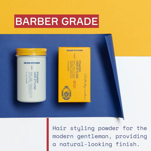 SEVEN POTIONS Hair Styling Powder for Men, 0.7oz, Root Lifting Dust, Volume & Texture, Flexible Hold for All Hair Types