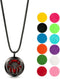 Wild Essentials Black Chrome Spider Essential Oil Diffuser Necklace, Stainless Steel Aromatherapy Locket, Black