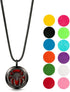 Wild Essentials Black Chrome Spider Essential Oil Diffuser Necklace, Stainless Steel Aromatherapy Locket, Black