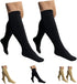 HealthyNees Closed Toe 15-20 mmHg Compression Plus Size Big Wide Leg Calf Socks