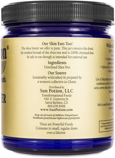Shea Butter (Wildcrafted) - Skin Food, 222g - Sun Potion