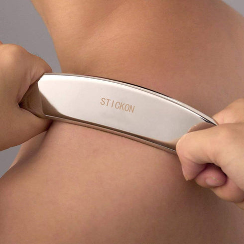 Sickle-Shaped Stainless Steel Gua Sha Tool - IASTM Massage Solution