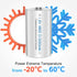 POWEROWL 10000mah 4 Count Rechargeable D Batteries Low Self Discharge, NiMH, Pre-Charged, (Recharge Universal)